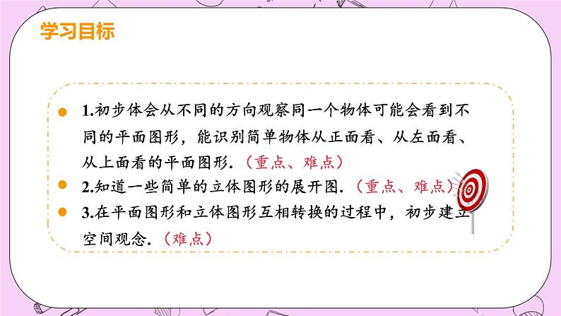 人教版七年级数学上册 第4章 几何图形初步 4.1 几何图形 4.1.1 课时2 从不同方向看物体及立体图形的展开图与折叠 课件03