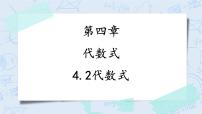 浙教版七年级上册4.2 代数式优秀教学课件ppt