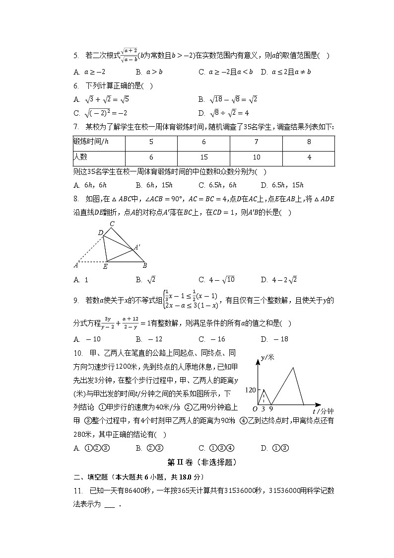 2023年辽宁省营口市第一中学中考数学一模试卷+第2页