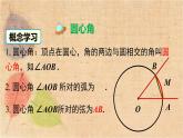 湘教版数学九年级下册 2.2.1 圆心角 课件