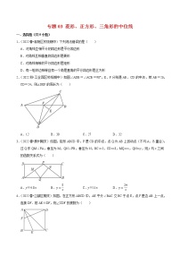 2022-2023年苏科版数学八年级下册专项复习精讲精练：专题03 菱形、正方形、三角形的中位线【考点梳理+专题训练】（原卷版+解析版）