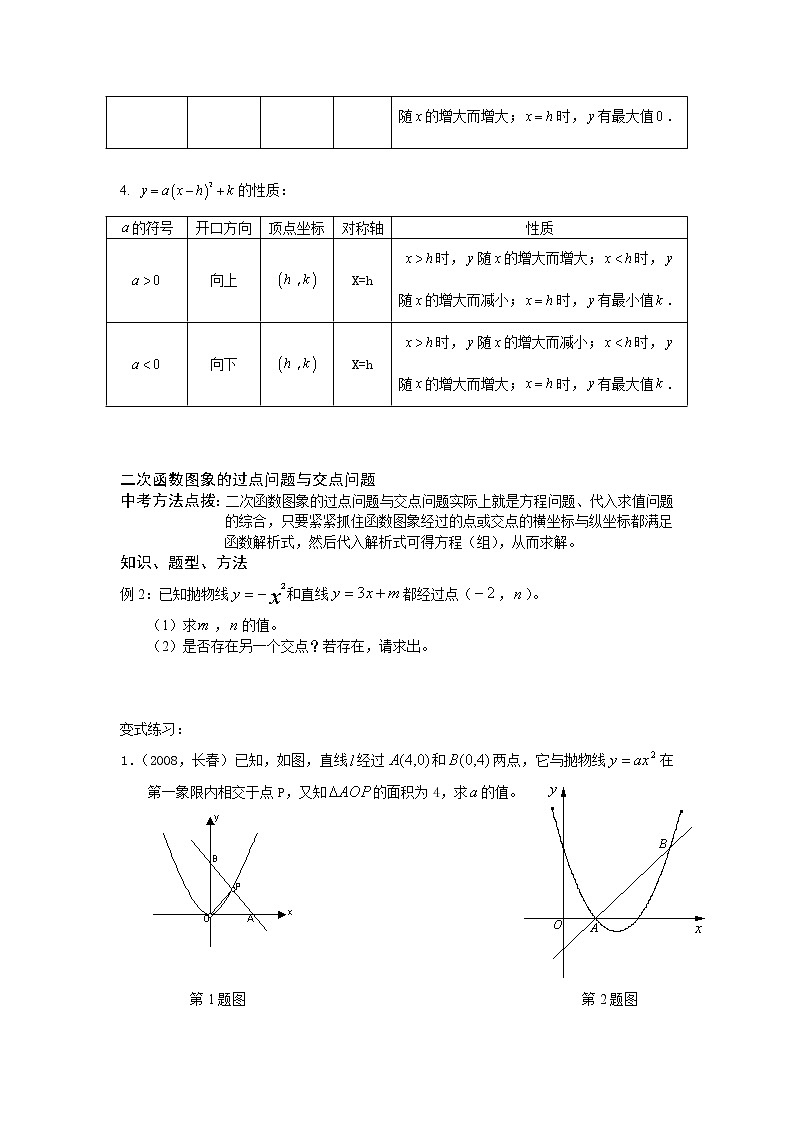 中考数学总复习二次函数十大基本问题难点解析与训练第3页