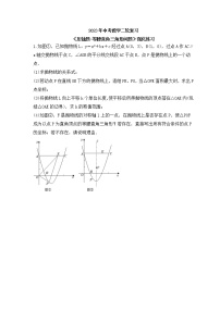 2023年中考数学二轮复习《压轴题-等腰直角三角形问题》强化练习(含答案)