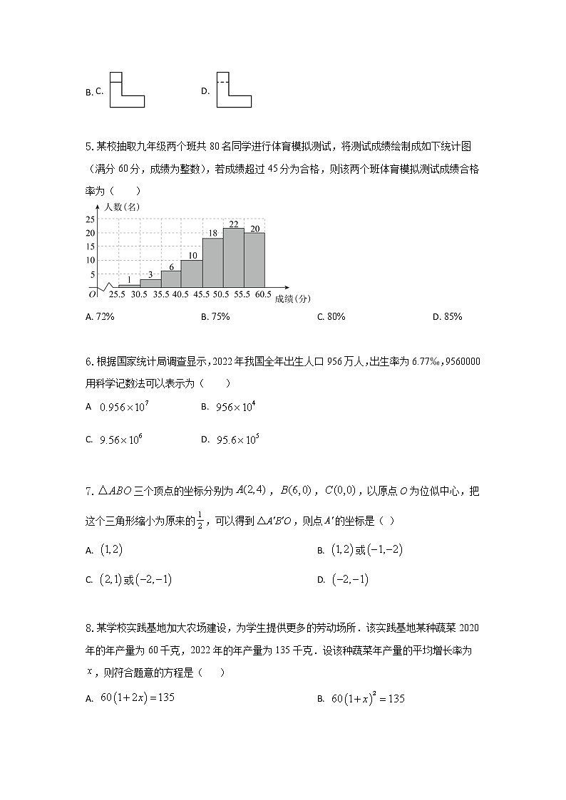 2023年安徽中考数学模拟预测卷（含答案）第2页
