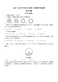 2023年山东省济宁市金乡县中考二模数学试题（含答案）