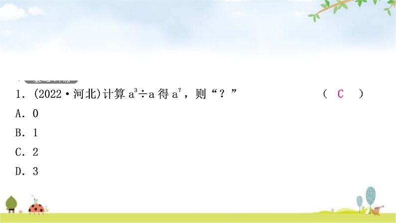 中考数学复习第一章数与式第三节代数式、整式与因式分解作业课件02