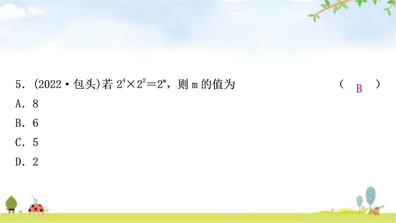 中考数学复习第一章数与式第三节代数式、整式与因式分解作业课件06