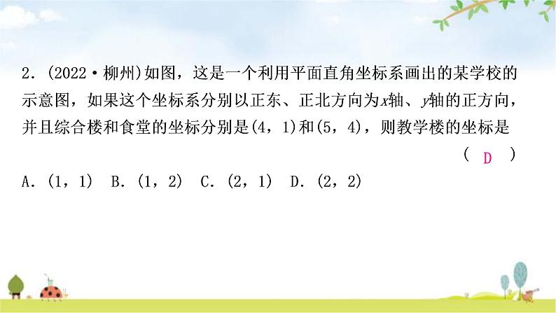 中考数学复习第三章函数第一节平面直角坐标系与函数作业课件第3页