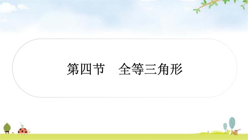 中考数学复习第四章三角形第四节全等三角形作业课件第1页