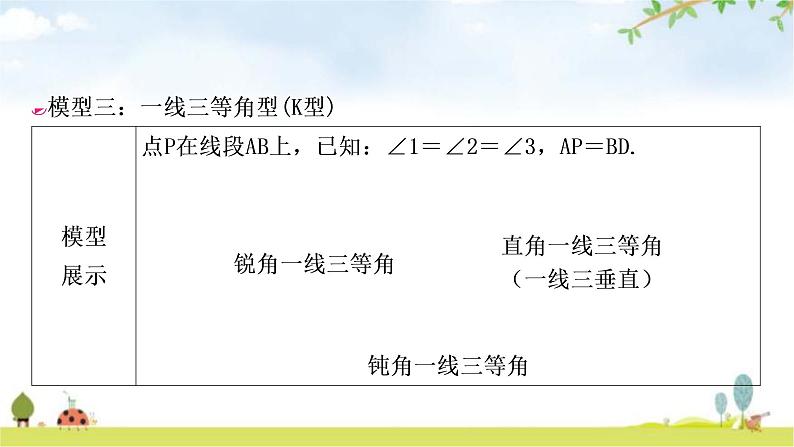 中考数学复习第四章三角形方法技巧突破(四) 全等三角形之六大模型教学课件08