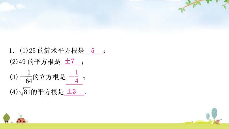 中考数学复习第一章数与式第二节数的开方与二次根式教学课件第8页