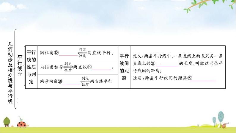 中考数学复习第四章三角形第一节几何初步及相交线与平行线教学课件08