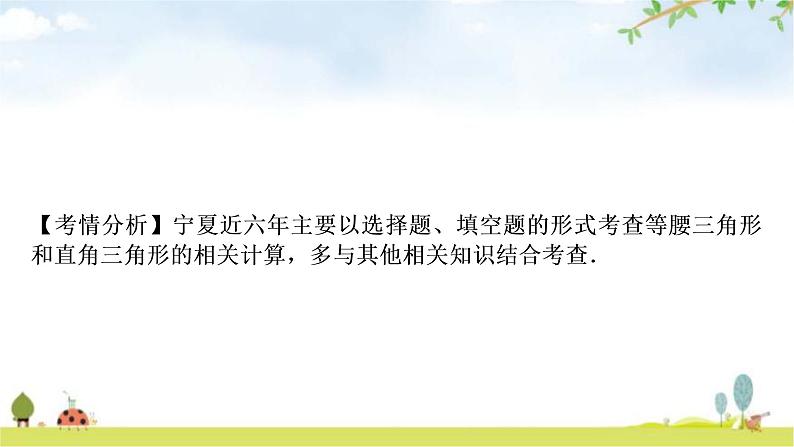 中考数学复习第四章三角形第三节等腰三角形与直角三角形教学课件08