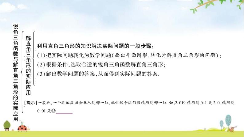 中考数学复习第四章三角形第六节锐角三角函数与解直角三角形的实际应用教学课件第7页