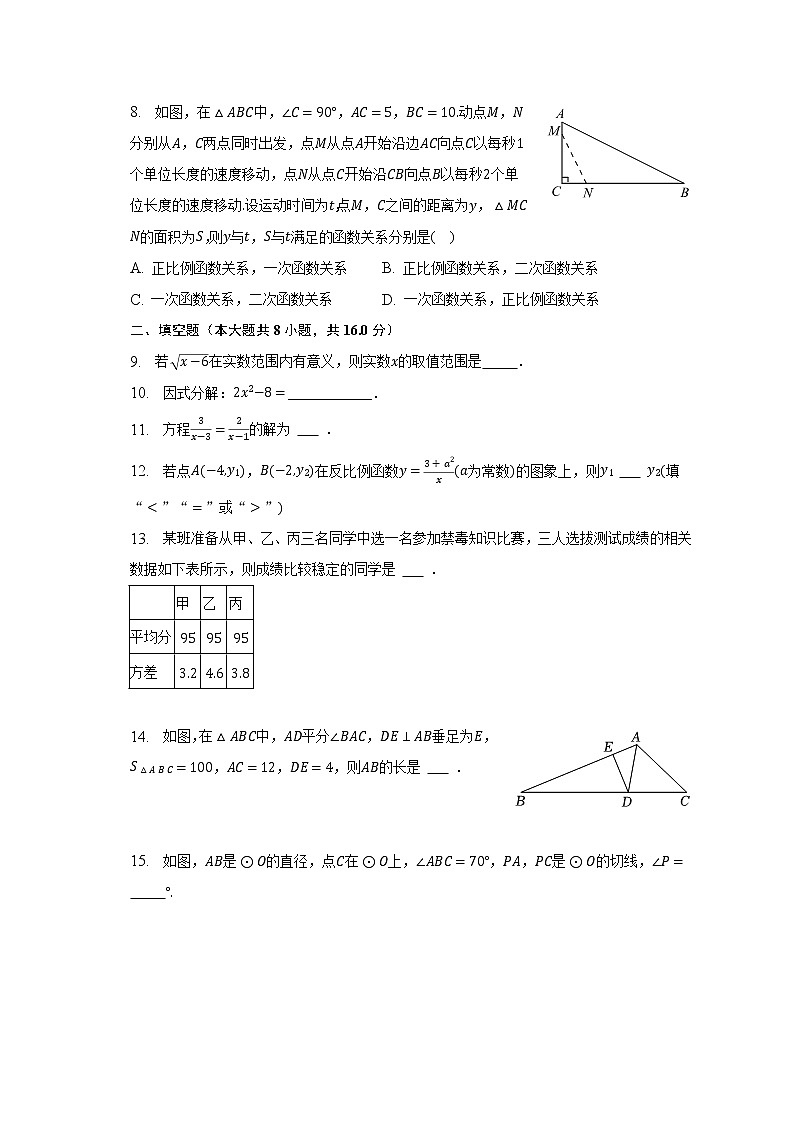 2023年北京十九中、八一教育集团联考中考数学零模试卷（含解析）第2页
