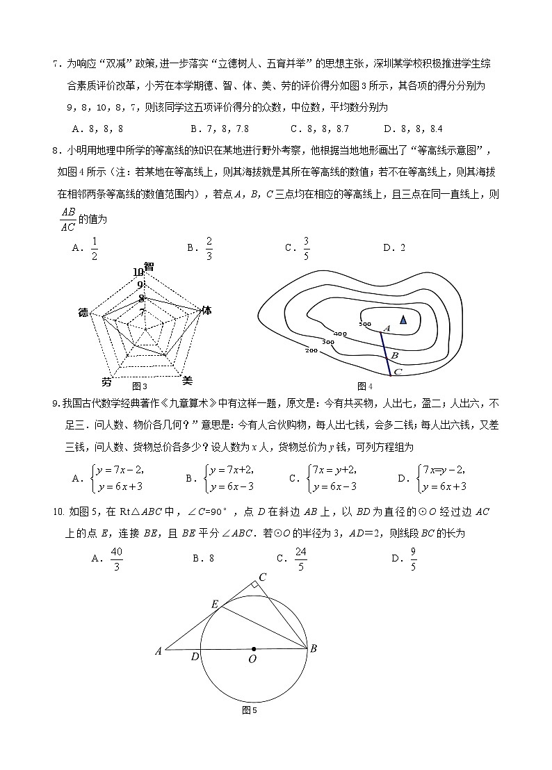 数学试卷第2页