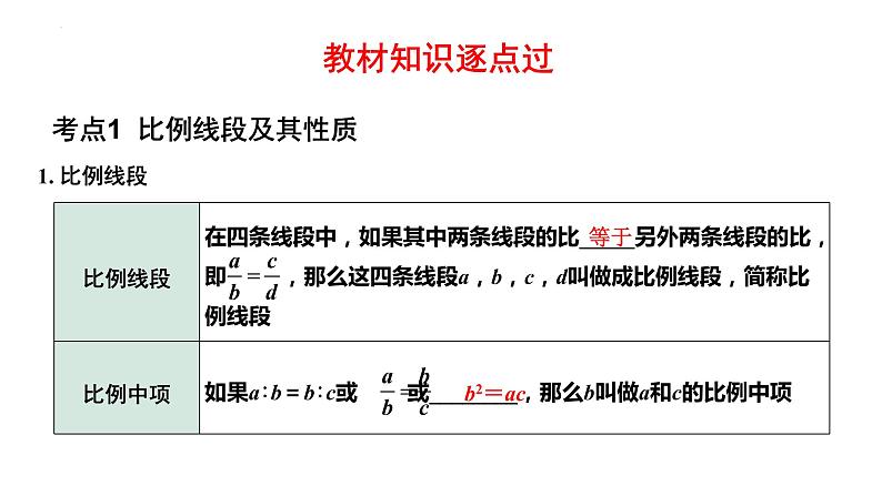 2023年中考数学一轮复习课件 相似三角形(含位似)03