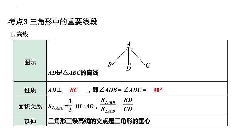 2023年中考数学一轮复习课件：三角形的基本性质第5页