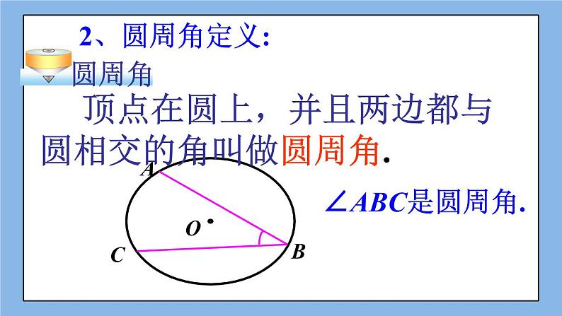 北京课改版 数学九年级上册  21.4 圆周角 课件05