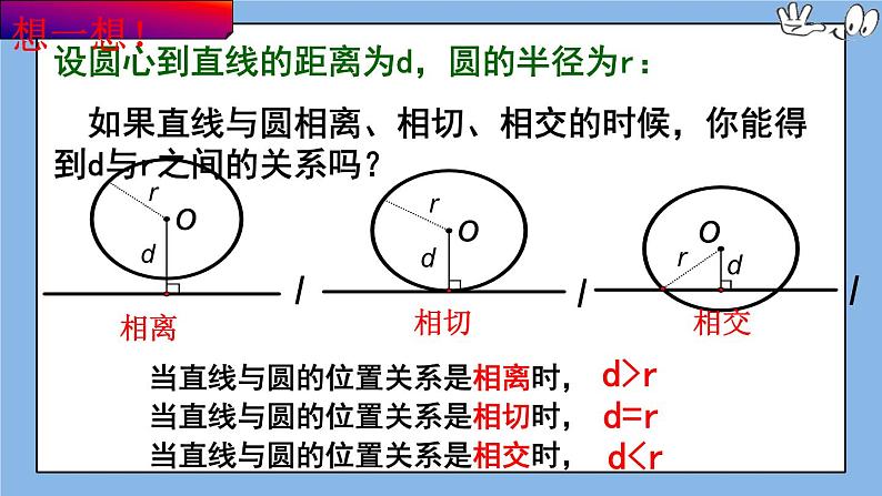 北京课改版 数学九年级上册  22.1 直线和圆的位置关系 课件07