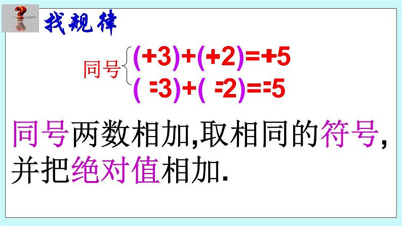 1.4 有理数的加法 课件05