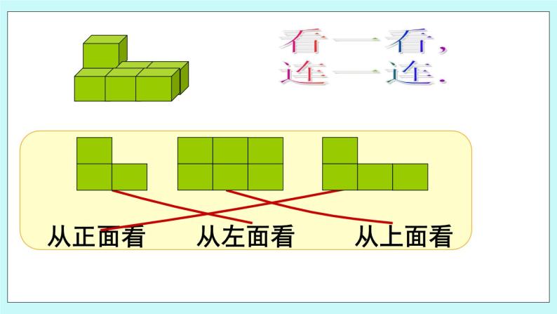 北京课改版 3.3 从不同方向观察立体图形 课件 +反思07