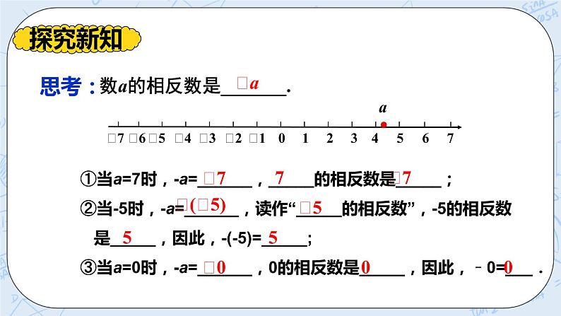 华师数学七年级上册 2.3《相反数》PPT课件06