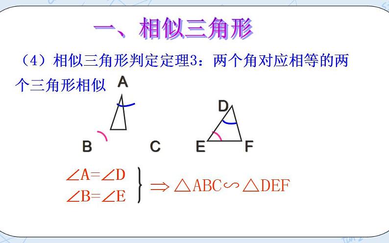 青岛版六三制九上数学 《图形的相似》复习教学课件+教学设计06