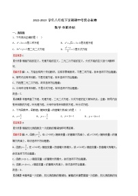 数学（沪教版B卷）——2022-2023学年数学八年级下册期中综合素质测评卷（含解析）