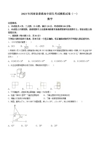 2023年河南省商丘市中考一模数学试题(含答案)