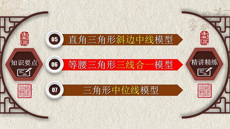 2023年中考数学二轮复习必会几何模型剖析--1.2 与“中点”有关的模型②（平分模型）（精品课件）07