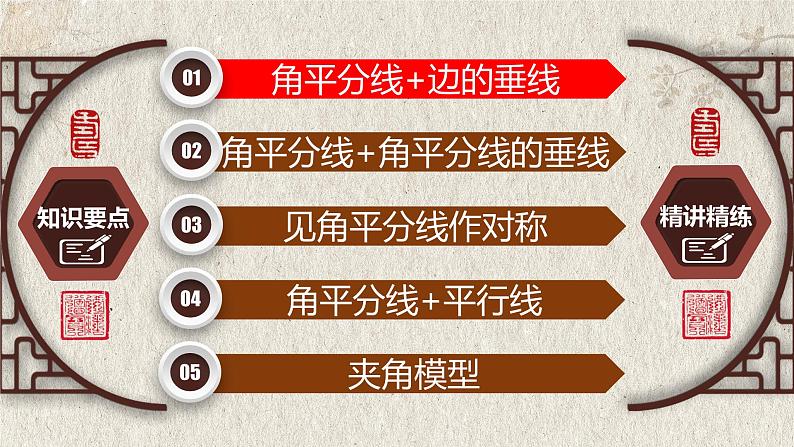 2023年中考数学二轮复习必会几何模型剖析--1.3 与“角平分线”有关的模型（平分模型）（精品课件）第3页