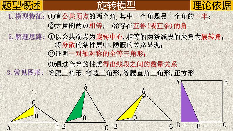 2023年中考数学二轮复习必会几何模型剖析--3.4 “半角”模型（旋转）（全等模型）（精品课件）02