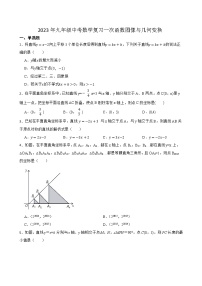 2023年九年级中考数学复习一次函数图像与几何变换