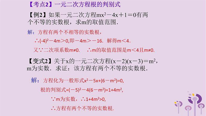 中考数学一轮复习课件第2章方程与不等式第7课《一元二次方程》(含答案)05