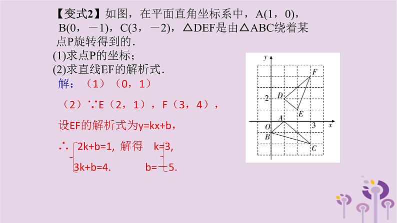 中考数学一轮复习课件第7章图形的变化与坐标第34课《图形的变换坐标函数》(含答案)05