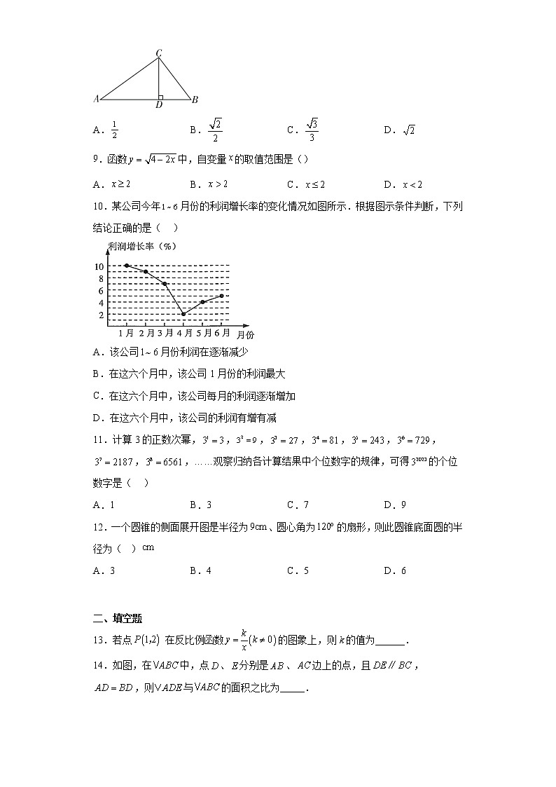 2023年云南省文山州中考一模数学试题(含解析)02