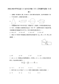 2022-2023学年北京三十五中九年级（下）月考数学试卷（3月份）(含解析）