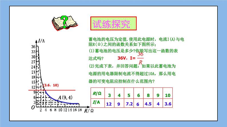 鲁教版五四制数学九上 《反比例函数的应用》课件+教案08