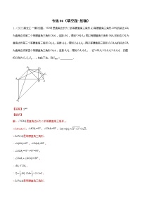 中考数学三轮冲刺专练06（填空题-压轴）（教师版）