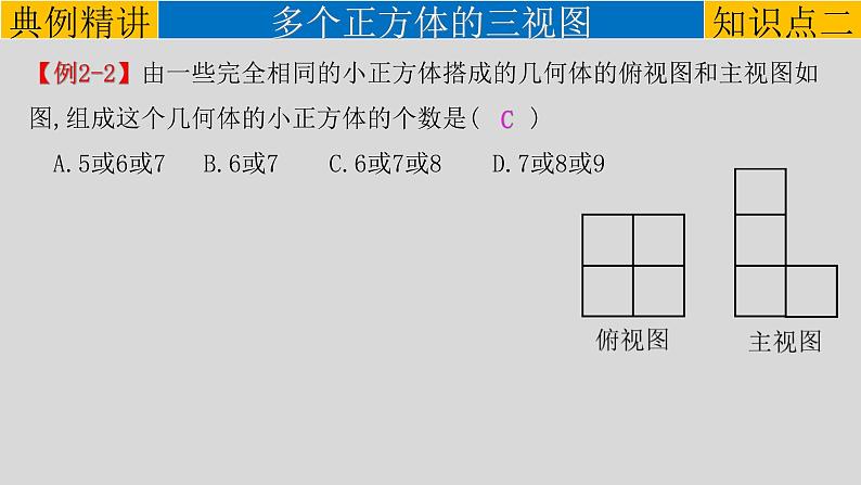 (通用版)中考数学一轮复习练习课件专题7.1 投影与视图 (含答案)第8页