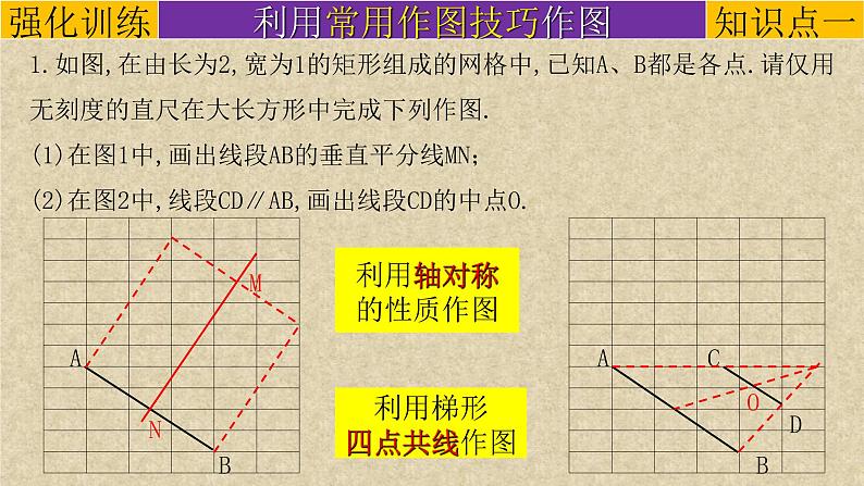 中考数学二轮复习课件专题08创新作图题-在网格线中作图(含答案)第5页