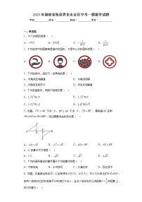 2023年湖南省张家界市永定区中考一模数学试题