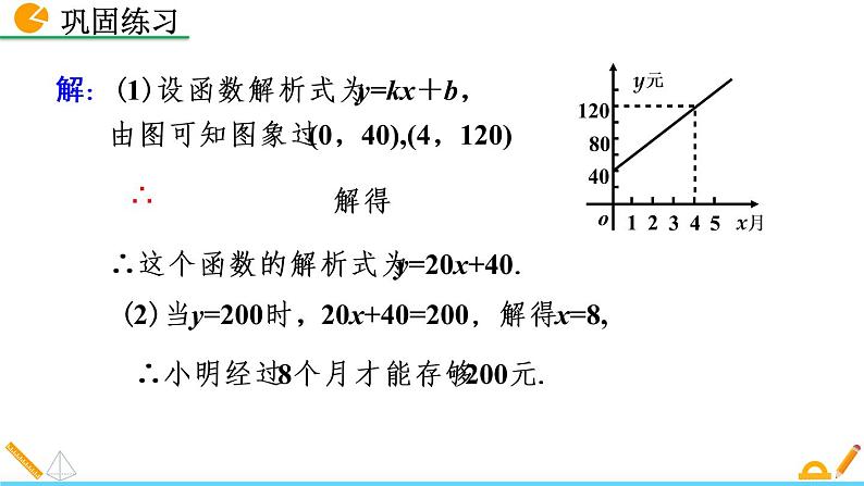 数学八年级下册19.2.2 一次函数（第4课时）课件PPT练习题第8页