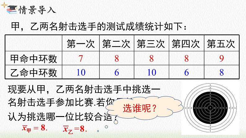 数学八年级下册20.2 第1课时 方差课件PPT03