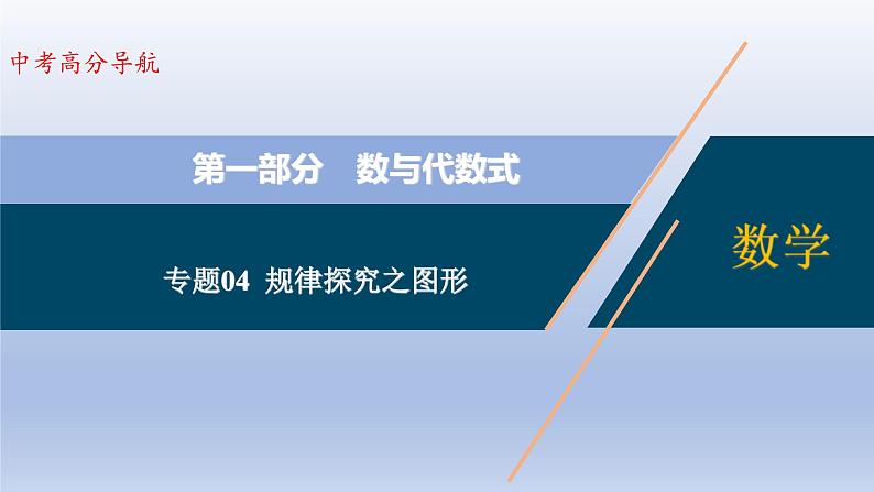 中考数学二轮复习考点精讲课件专题04 规律探究之图形 (含答案)01