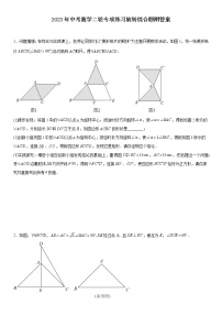 2023年中考数学二轮专项练习旋转综合题附答案