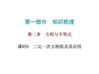 中考数学一轮复习知识梳理课件第2章《方程与不等式》课时6 (含答案)