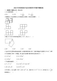 2023年河南省驻马店市第四中学教育集团中考二模数学试题（含答案）