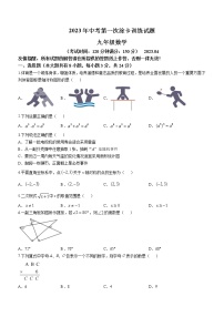 2023年江苏省扬州市仪征市一模数学试题（含答案）